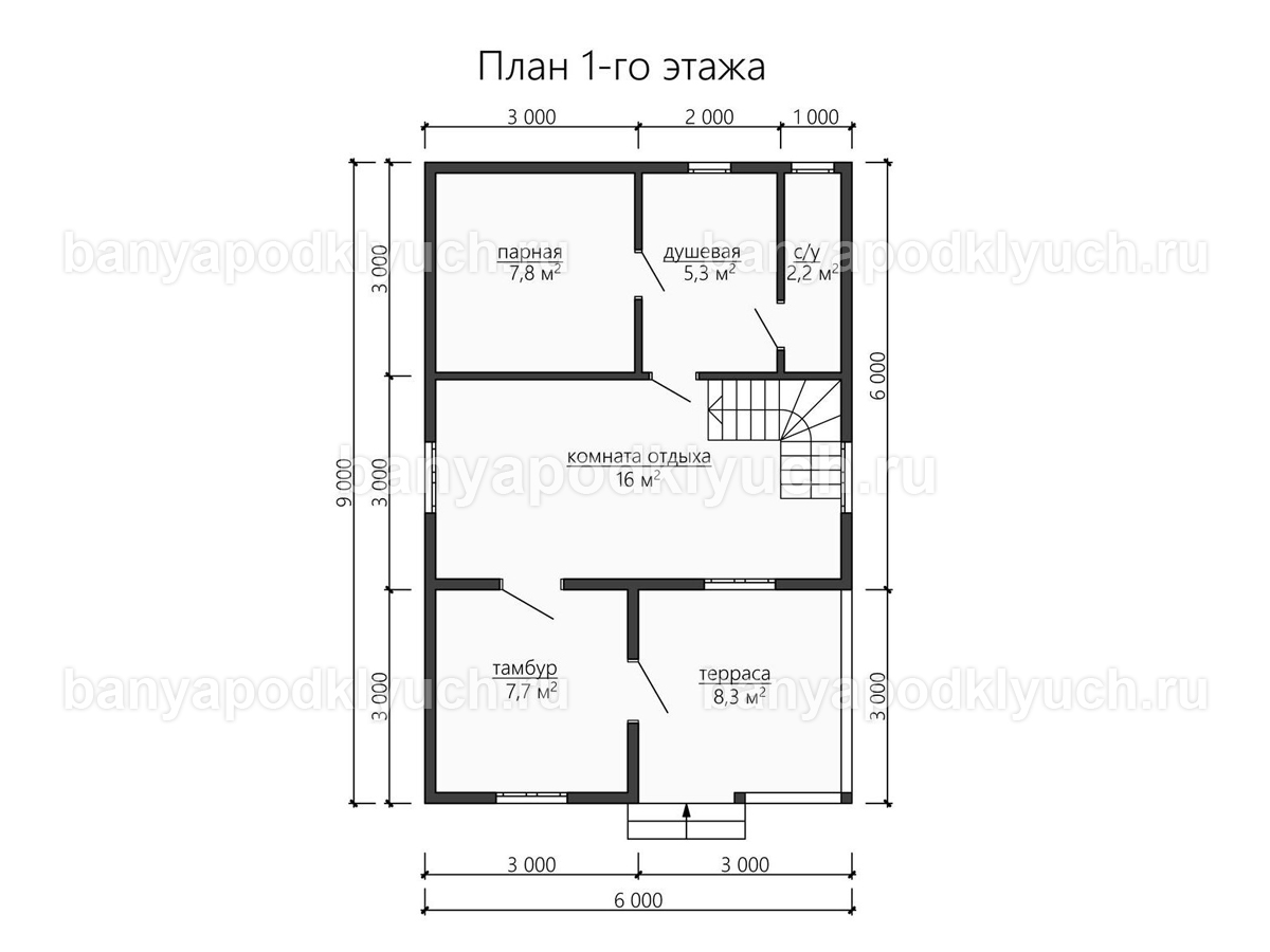 Баня из бруса 9x6 м Баня из бруса 9x6 м