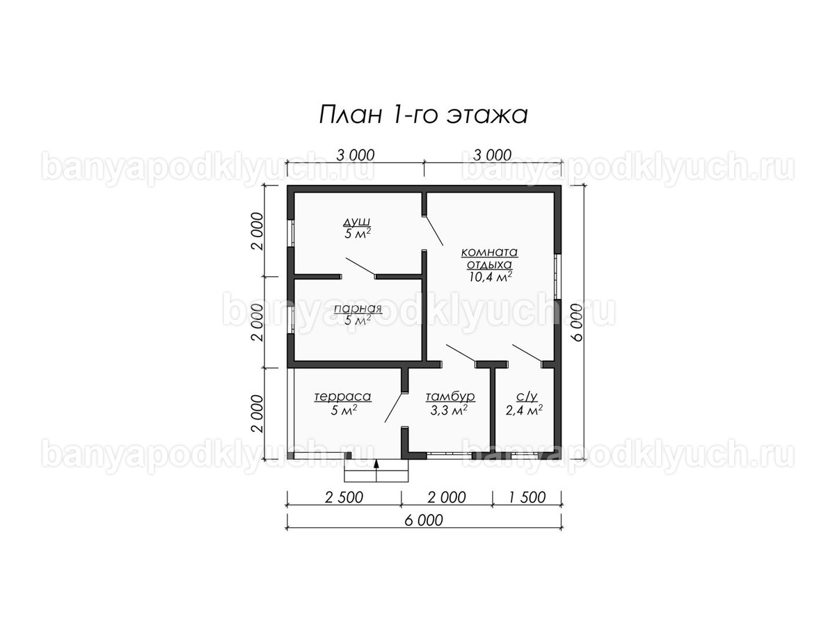Каркасная баня 6x6 м Каркасная баня 6x6 м